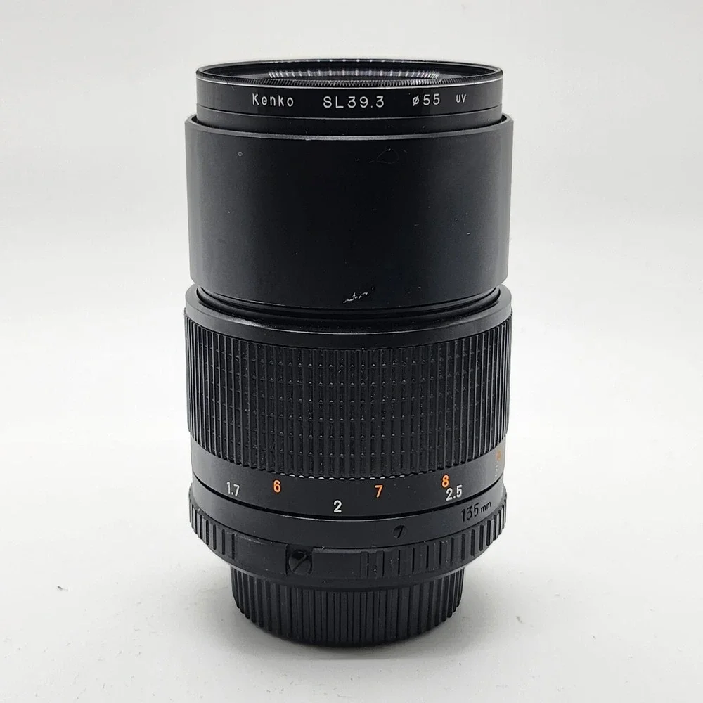 MC Minolta Celtic 1:3.5 f=135 mm Camera Lens with Kenko 55MM UV Lens